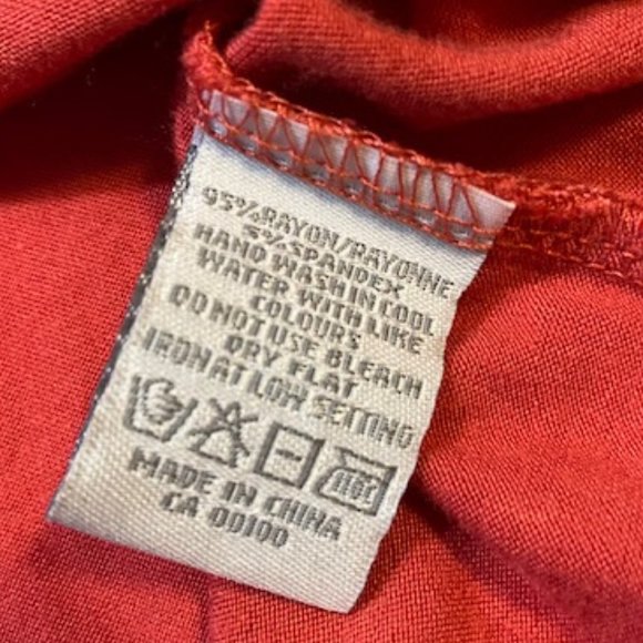 Alfred Sung Orange Shirt Size Small - Picture 4 of 6